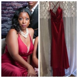 Red formal dress